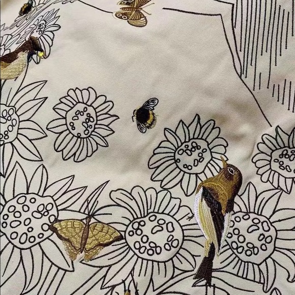 Now In Solairè Runway Sexy Strapless Botanics Print Midi Dress, Boho Luxury Gown - Picture 11 of 11